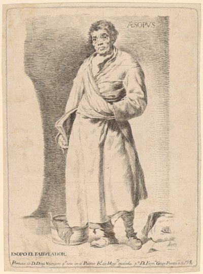 Esopo (Esopo) de Francisco de Goya after Diego Velázquez