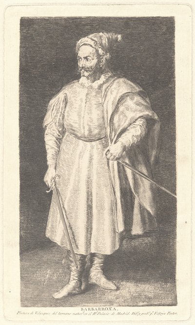 O Bobo Barbarroja de Francisco de Goya after Diego Velázquez