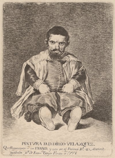 Um anão (um anão) de Francisco de Goya after Diego Velázquez