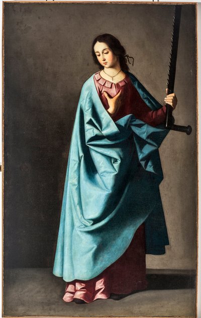 Grande Eufemia Mártir (óleo sobre tela de Francisco de Zurbaran