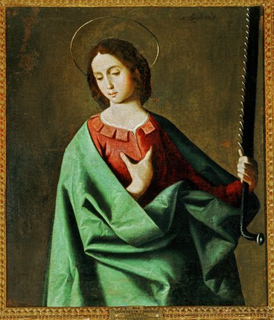 Santa Eufémia ... (pintura sobre tela) de Francisco de Zurbaran