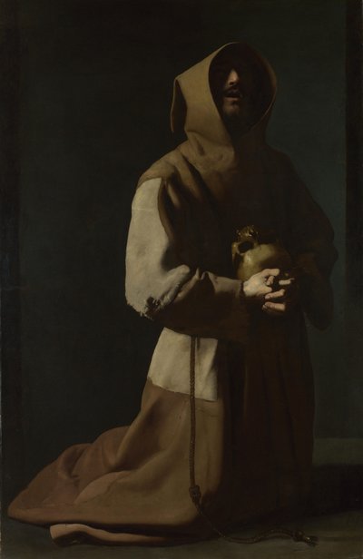 São Francisco em Meditação, 1635-1640 de Francisco de Zurbaran