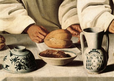 São Hugues, detalhe de uma pintura de Francisco de Zurbaran de Francisco de Zurbaran