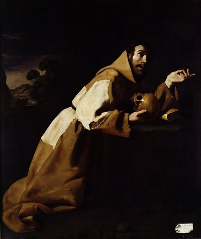 São Francisco em Meditação, 1639 de Francisco de Zurbaran