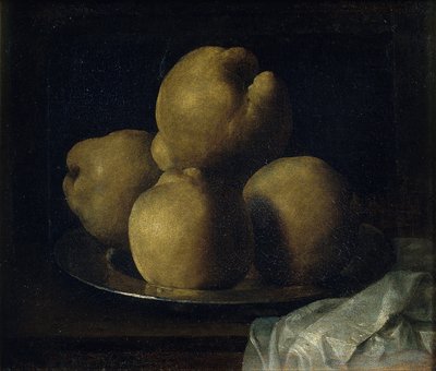 Ainda vida com prato de marmelo de Francisco de Zurbaran