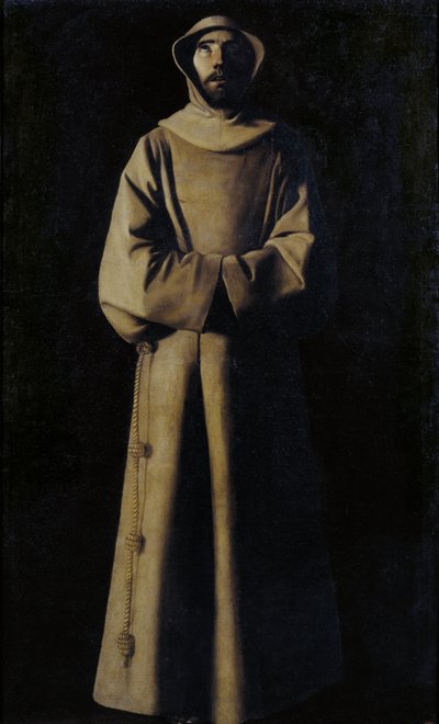 São Francisco de Assis segundo a visão do Papa Nicolau V de Francisco de Zurbaran