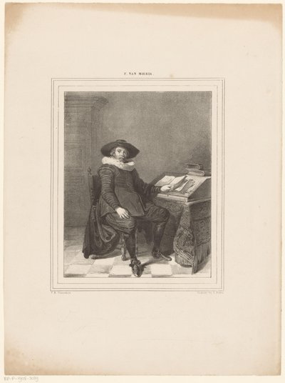 Retrato do homem desconhecido de Franciscus Bernardus Waanders