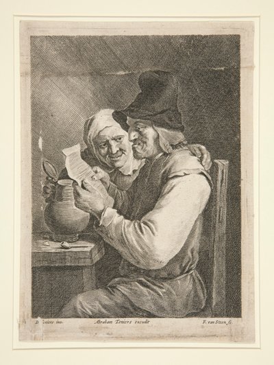 Leitura de uma carta de casal de Franciscus van der Steen
