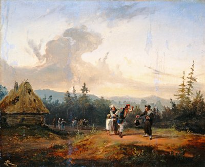 Argumentos com o Mercador Judaico, 1853 de Franciszek Kostrzewski