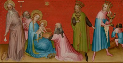 A Adoração dos Magos com Santo Antônio Abade de Franco Flemish Master