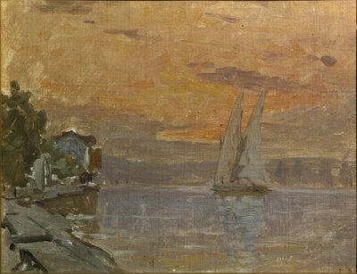 Bark vor La Grande-Rive von Francois-Louis-David Bocion