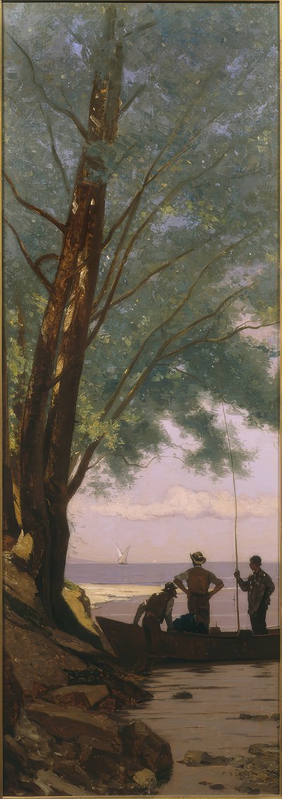 Die Mündung der Veveyse von Francois-Louis-David Bocion