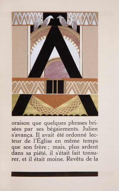 Ilustração de &39;Daphne&39; de Alfred Vigny, laca de Jean Dunand (1877-1942) de Francois Louis (after) Schmied