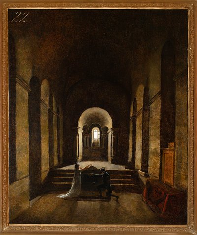 O juramento (interior de uma capela) de Francois-Marius Granet