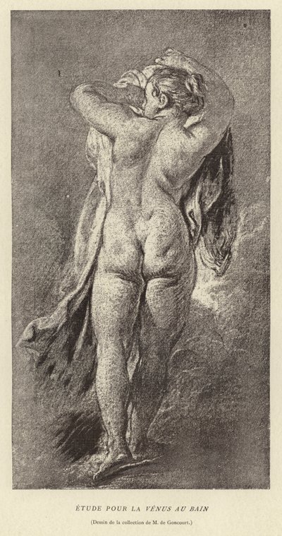 Estudo para a Vénus no Banho de Francois (after) Boucher