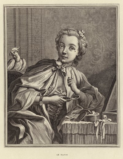 Le Matin (gravura) de Francois (after) Boucher