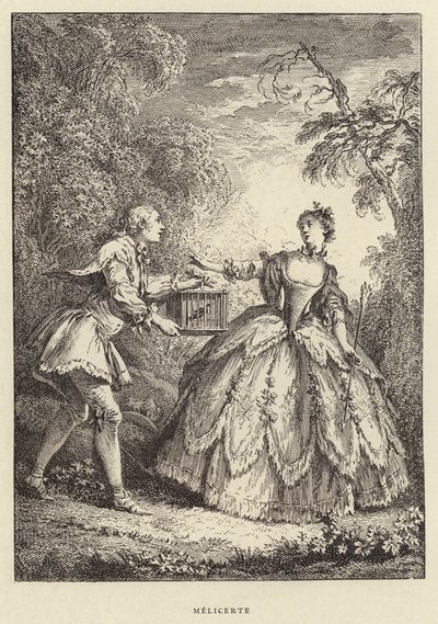 Melicerte (gravura) de Francois (after) Boucher