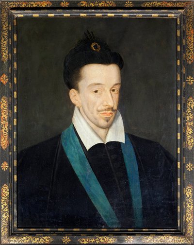 Retrato do rei francês Henrique III (1551-1589), c.1582-86 (pintura) de Francois (attr.to) Quesnel