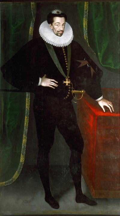 Retrato de Henrique III da França, por volta de 1585 (pintura) de Francois (circle of) Quesnel