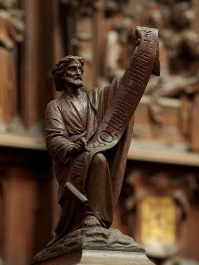 Paredes do coro (carvalho) de Francois Andre Durlet