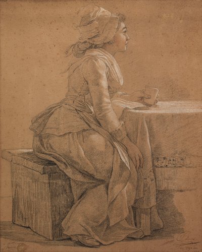 Retrato de Mademoiselle Marie Gabrielle Capet, a pintora de François André Vincent