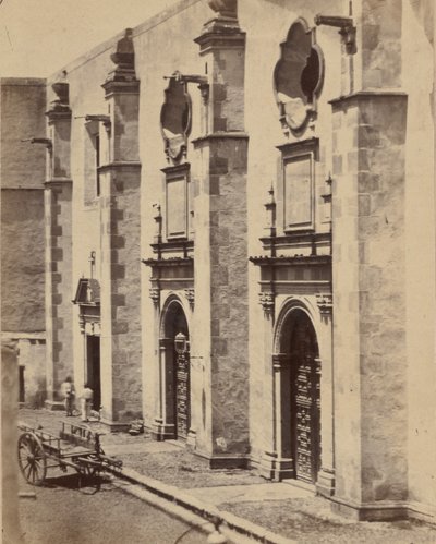 [Local de prisão do imperador Maximiliano do México e soldados], 1867. de Francois Aubert