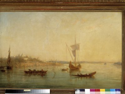 Vista da entrada do Bósforo em Constantinopla de Francois Barry
