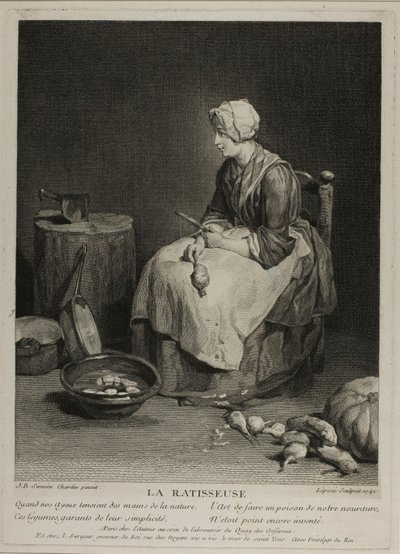 O raspador de nabo de Francois Bernard Lepicie