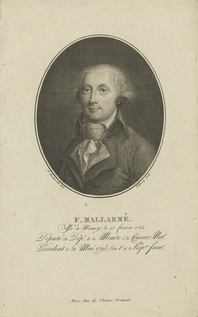 François-René-Augustin Mallarmé 1755-1831, c. 1800. de Francois Bonneville