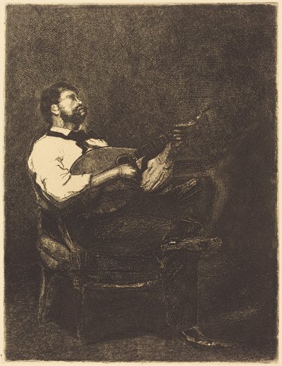 Tocador de guitarra de François Bonvin