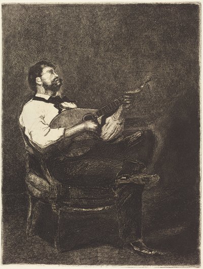 Tocador de guitarra de François Bonvin