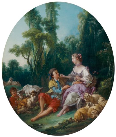 Eles estão pensando sobre a uva? (Pensent-ils au raisin?) de François Boucher