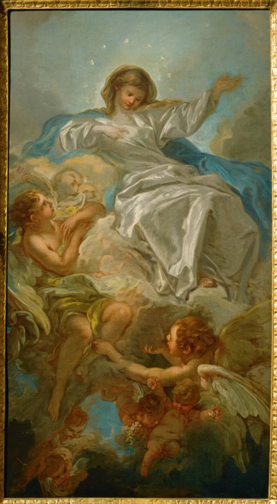 Assunção da Virgem (pintura sobre tela) de Francois Boucher
