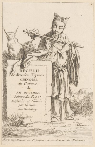 Coleção de diversas figuras chinesas de François Boucher