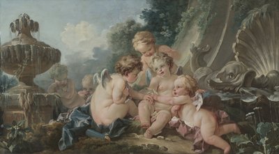 Cupidos em conspiração de François Boucher
