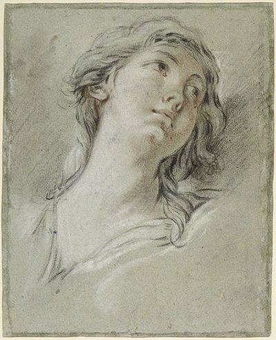 Cabeça de mulher de François Boucher