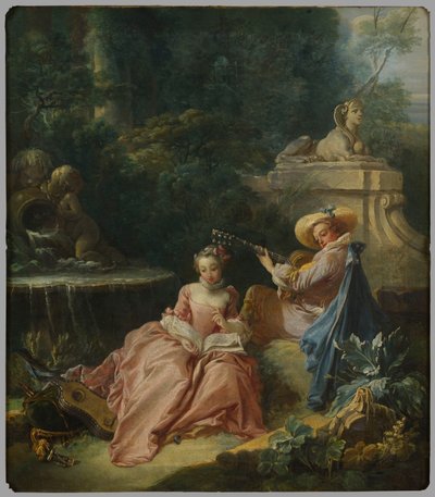 A aula de música de François Boucher