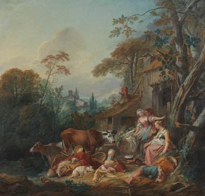 Idílio rural de François Boucher