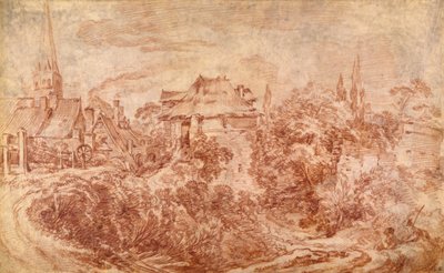 Paisagem com figuras de François Boucher