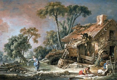 Paisagem com uma quinta de François Boucher