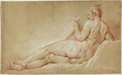 Nu feminino deitado, visto de costas de François Boucher