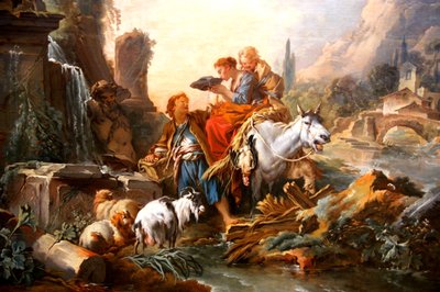 Pausa junto à fonte de François Boucher