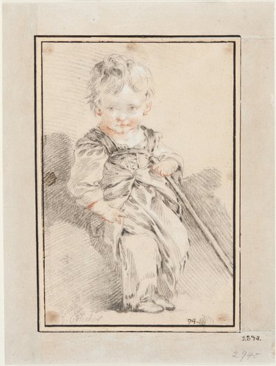 Menino sentado de François Boucher
