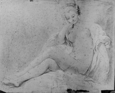 Mulher nua sentada de François Boucher