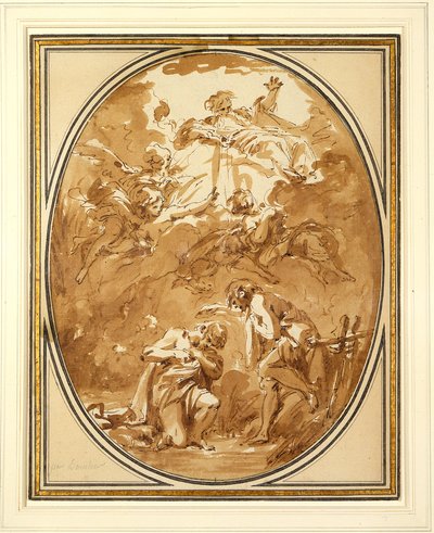 O Batismo de Cristo de François Boucher