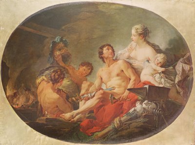 A Fundição do Deus Vulcano de François Boucher