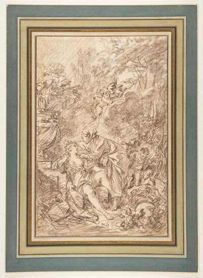 Vertumno e Pomona de François Boucher