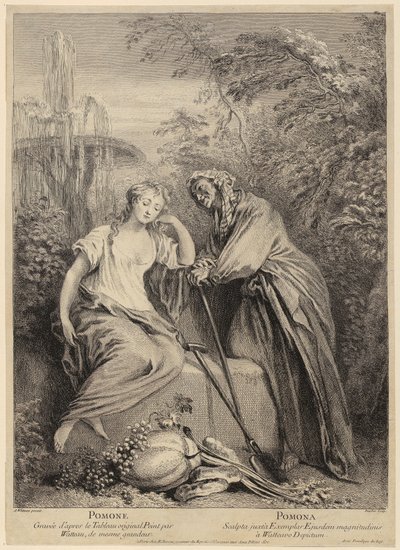 Vertumno e Pomona de François Boucher