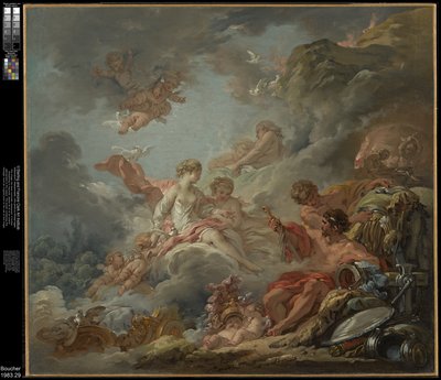 Vulcano a apresentar as armas a Vénus em nome de Enéas de François Boucher