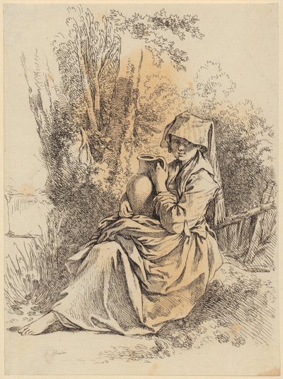 Lavadeira de François Boucher
